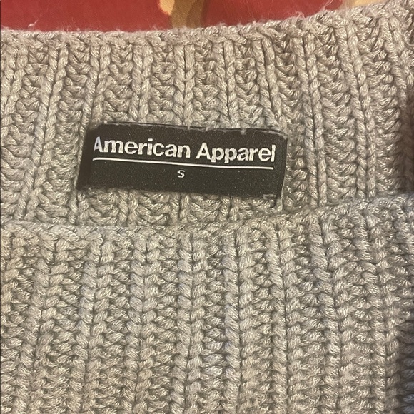 American Apparel Gray Cropped Sweater, Sz S(fit Med too) - Picture 2 of 9